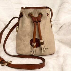 Vintage Dooney and Bourke Mini Leather Bucket Bag